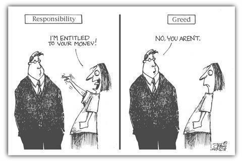 Difference Between Responsibility and Greed
