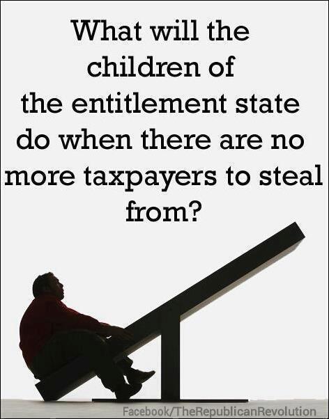 What Will the Children of the Entitlement State Do when There Are No More Taxpayers to Steal From?
