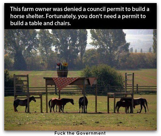 You Don't Need a Permit to Build a Table and Chairs