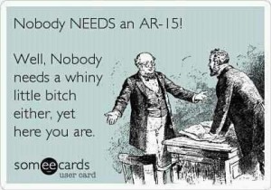 Nobody Needs an AR-15!