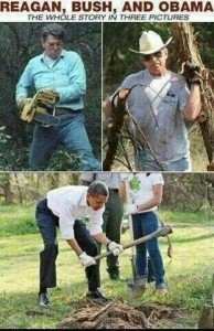 Reagan, Bush and Obama