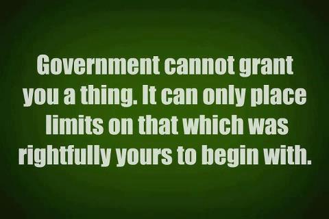 Government Cannot Grant You a Thing.