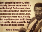 How Does Something Immoral, when Done Privately, Become Moral when It is Done Collectively?