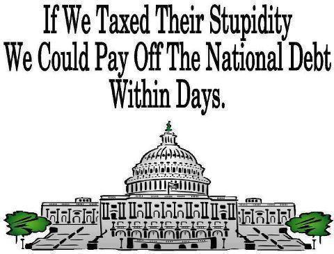 If We Taxed Their Stupidity We Could Pay off the National Debt Within Days