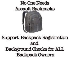 No One Needs Assault Backpacks