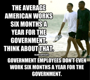 The Average American Works Six Months a Year for the Government.