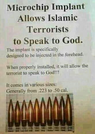 Microchip Implant Allows Islamic Terrorists to Speak to God.