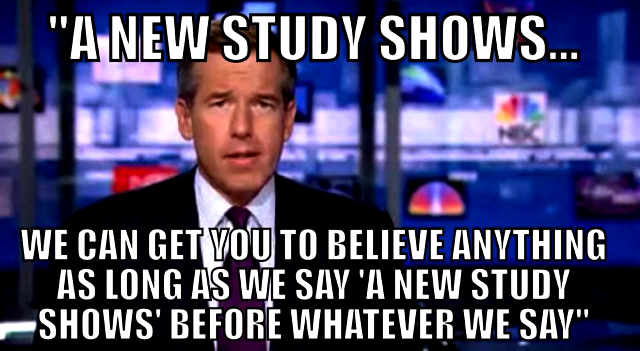A New Study Shows...