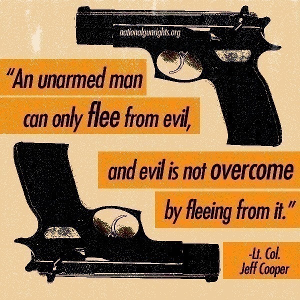 An Unarmed Man Can Only Flee from Evil, and Evil Is Not Overcome by Fleeing from It.