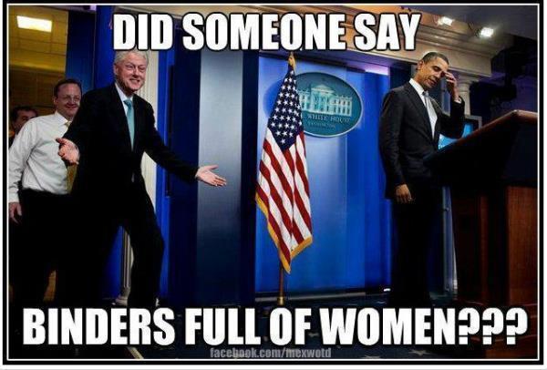 Did someone say binders full of women???
