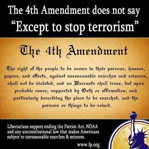 The 4th Amendment Does Not Say "except to Stop Terrorism"