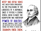 The Right of the Citizens to Keep and Bear Arms Has Justly Been Considered