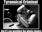 I Know Vader Is a Tyrannical Criminal