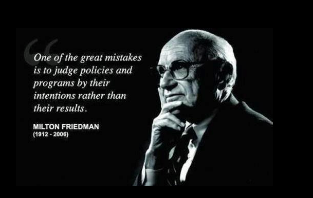 one-of-the-great-mistakes-is-to-judge-policies-and-programs-by-their-intentions-rather-than-their-results